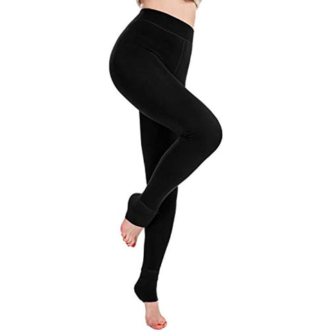 Fleece Lined Winter Warm Leggings for Women Thick Thermal Velvet Tights