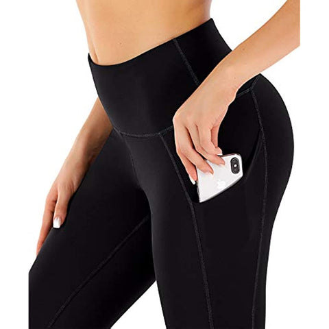 Fleece Lined Leggings with Pockets for Women - Thermal Warm Workout Winter Leggings for Women Yoga Pants for Women