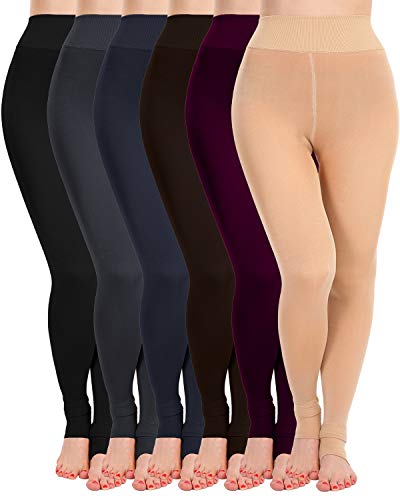 Fleece Lined Winter Warm Leggings for Women Thick Thermal Velvet Tights