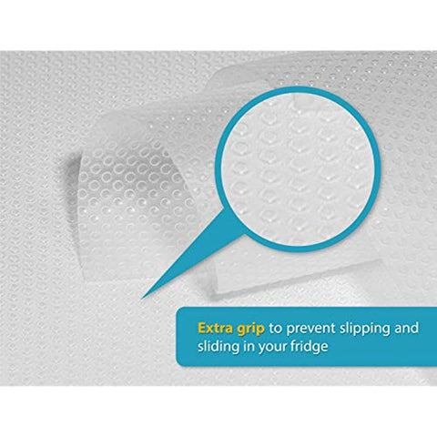 Refrigerator Liners for Shelves by Linda’s Essentials (8 Pack) - Refrigerator Shelf Liners for Glass Shelves Protect Against Spills - Multi-Use Shelf & Fridge Liners - BPA Free (Green/Blue/Pink/Clear)