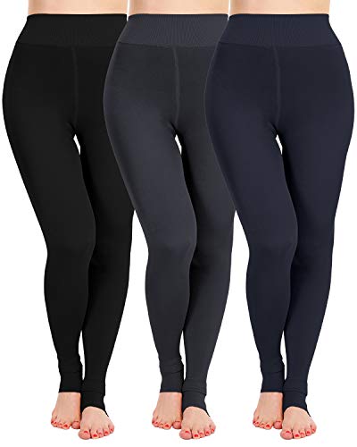 Fleece Lined Winter Warm Leggings for Women Thick Thermal Velvet Tights