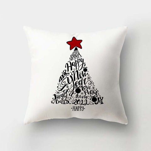 45cm Christmas Cushion Cover Navidad Merry Christmas Decorations For Home 2022 Xmas Noel Cristmas Ornaments New Year Gifts 2023