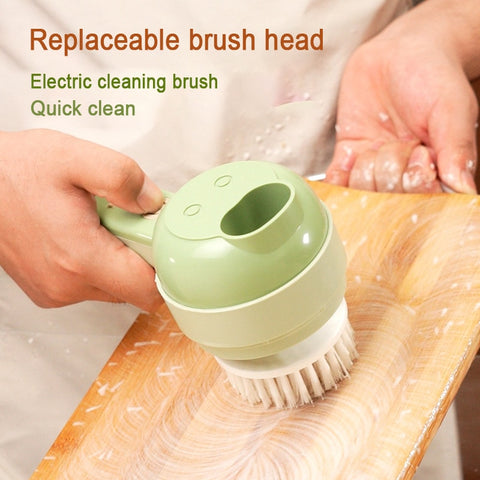 4 In1 Multifunctional Electric Vegetable Cutter Slicer Garlic Mud Masher Garlic Chopper Cutting Pressing Mixer Food Slice