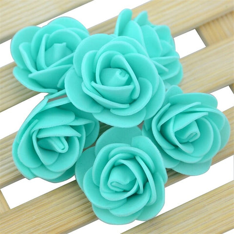500PCS 3cm Mini PE Foam Rose Flower Head Artificial Rose Flowers Handmade DIY Wedding Home Decoration Festive &amp; Party Supplies