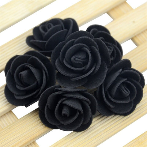 500PCS 3cm Mini PE Foam Rose Flower Head Artificial Rose Flowers Handmade DIY Wedding Home Decoration Festive &amp; Party Supplies