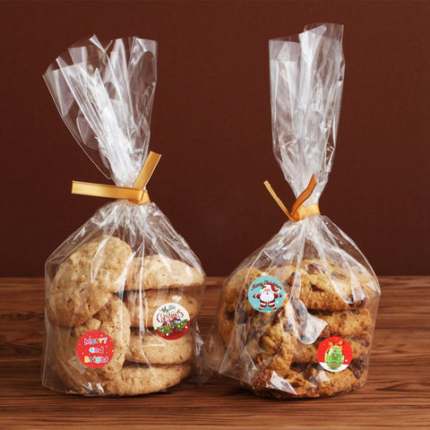 500pcs Christmas Stickers Candy Bag Decor Merry Christmas Decoration for Home 2022 Xmas Navidad Natal Noel Gifts New Year 2023