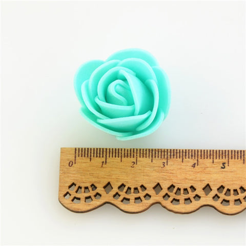 50PCS/Bag Mini PE Foam Rose Flower Head Artificial Rose Flowers Handmade DIY Wedding Home Decoration Festive &amp; Party Supplies