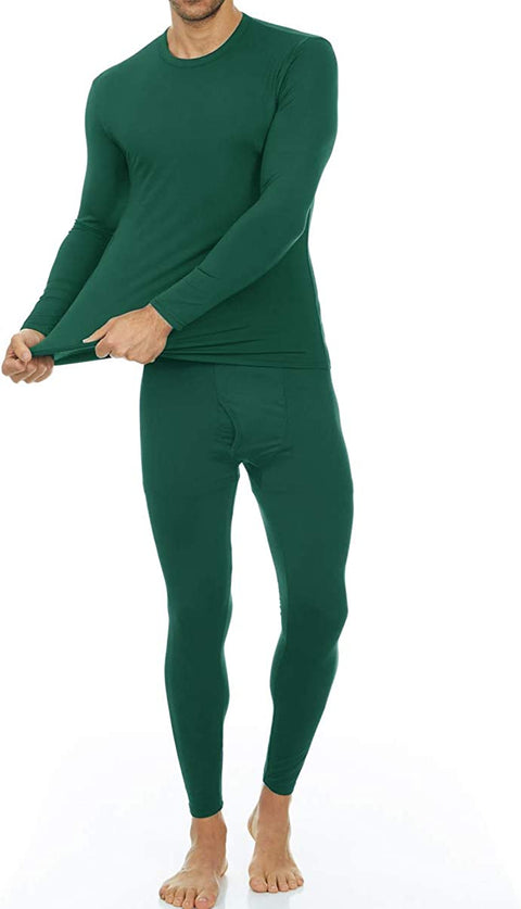 Thermal Underwear for Men Fleece Lined Base Layer Set for Cold Weather