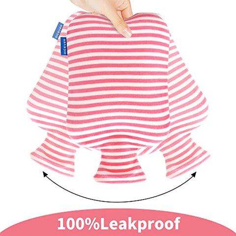 Hot Water Bottle 2L Hot Water Bag with Cover Pink