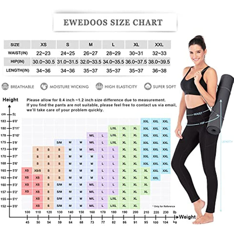 Fleece Lined Leggings with Pockets for Women - Thermal Warm Workout Winter Leggings for Women Yoga Pants for Women