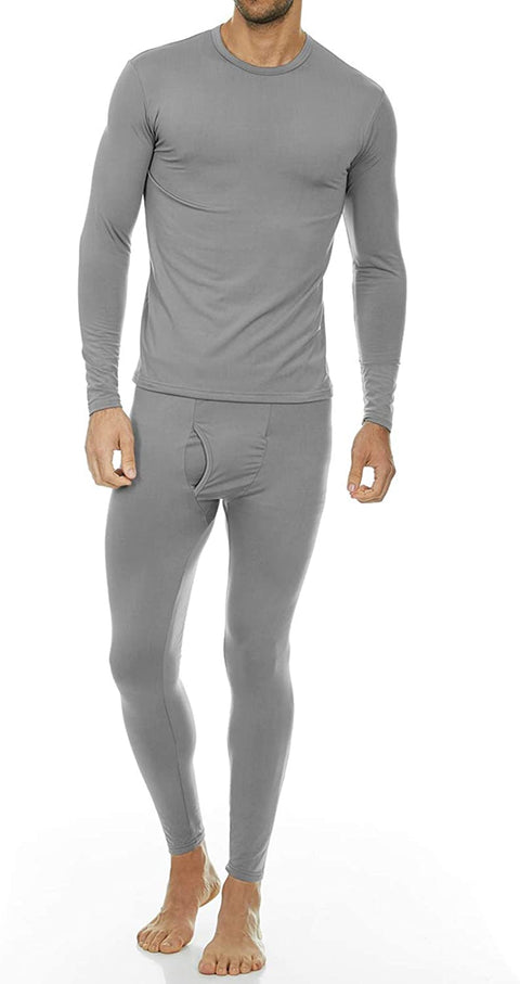 Thermal Underwear for Men Fleece Lined Base Layer Set for Cold Weather
