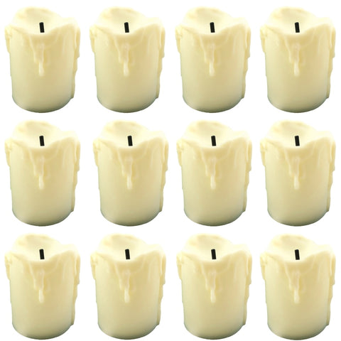 6/12Pcs Flameless LED Candle Light Bright Battery Operated Tea Light with Realistic Flames Christmas Holiday Wedding Home Decor