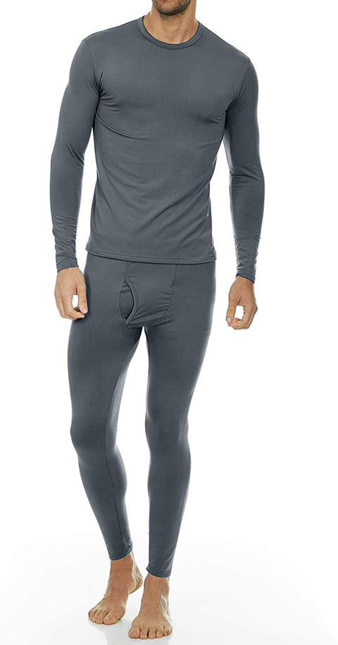 Thermal Underwear for Men Fleece Lined Base Layer Set for Cold Weather