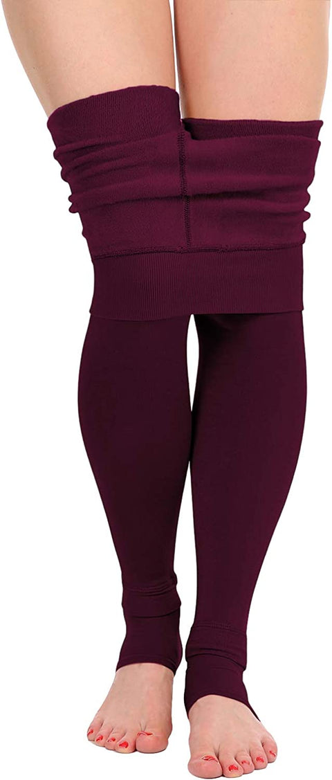 Fleece Lined Winter Warm Leggings for Women Thick Thermal Velvet Tights