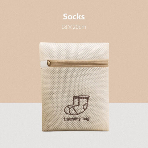 7 Size Washing Bags Mesh Polyester Dirty Laundry Bag Embroidery Net Bra Wash Basket Organizer for Underwear Clothing Laundry Bag