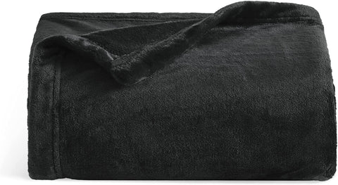 Fleece Blankets Twin Size Grey - 300GSM Lightweight Plush Fuzzy Cozy Soft Twin Blanket for Bed, Sofa, Couch, Travel, Camping, 60x80 inches