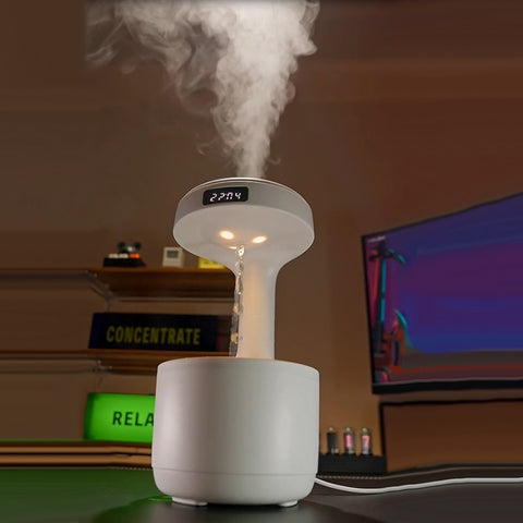 800ML Anti-gravity Air Humidifier Water Drop Perfume Aromatherapy Humidifiers Working For 8 Hours Air Purifiers