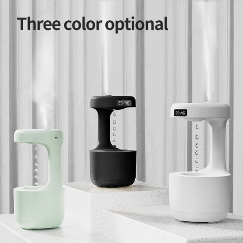 800ML Anti-gravity Air Humidifier Water Drop Perfume Aromatherapy Humidifiers Working For 8 Hours Air Purifiers