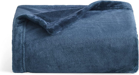 Fleece Blankets Twin Size Grey - 300GSM Lightweight Plush Fuzzy Cozy Soft Twin Blanket for Bed, Sofa, Couch, Travel, Camping, 60x80 inches