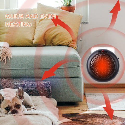 900W Wall Electric Heater Mini Fan Heater Desktop Household Wall Handy Heating Stove Radiator Warmer Machine With Remote