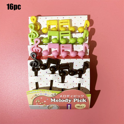 Animal Fruit Fork Food Grade Plastic Mini Cartoon Kids Cake Fruit Toothpick Bento Lunch Bento Accessories Party Decoration