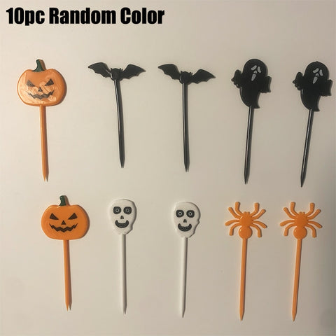 Animal Fruit Fork Food Grade Plastic Mini Cartoon Kids Cake Fruit Toothpick Bento Lunch Bento Accessories Party Decoration