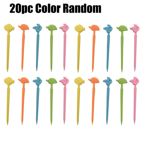 Animal Fruit Fork Food Grade Plastic Mini Cartoon Kids Cake Fruit Toothpick Bento Lunch Bento Accessories Party Decoration