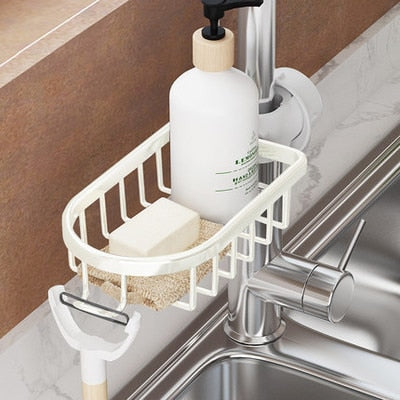 Bathroom Faucet Storage Rack Shower Soap Holder Bathroom Organization Shower Shelves Bathroom Accessories