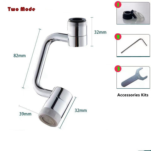 1080° Rotating Bathroom Kitchen Sprayer Faucet Extender