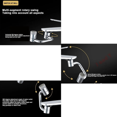 1080° Rotating Bathroom Kitchen Sprayer Faucet Extender