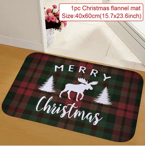 Christmas Doormat Santa Claus Carpet Merry Christmas Decorations For Home 2022 Xmas Navidad Natal Gifts Happy New Year 2023