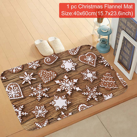 Christmas Doormat Santa Claus Carpet Merry Christmas Decorations For Home 2022 Xmas Navidad Natal Gifts Happy New Year 2023