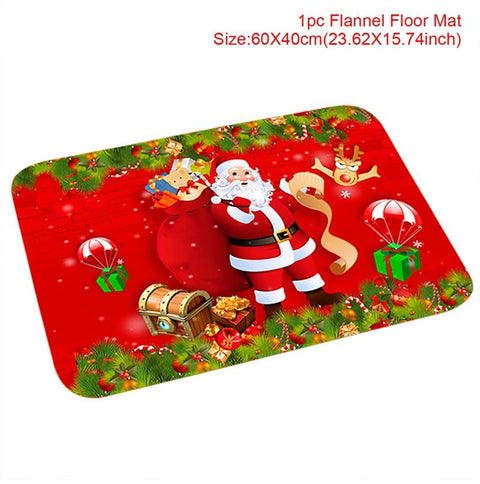 Christmas Doormat Santa Claus Carpet Merry Christmas Decorations For Home 2022 Xmas Navidad Natal Gifts Happy New Year 2023