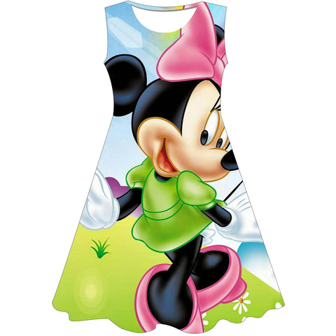 Christmas Dress Girls Clothes Minnie Mouse Birthday Party Kids Dresses for Girls Halloween Carnival Easter Princess Costume 0-8Y