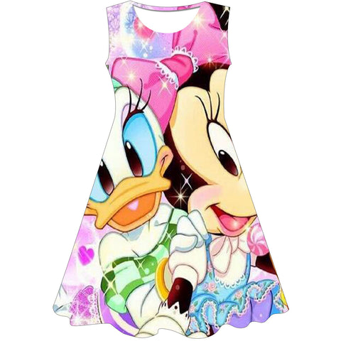 Christmas Dress Girls Clothes Minnie Mouse Birthday Party Kids Dresses for Girls Halloween Carnival Easter Princess Costume 0-8Y