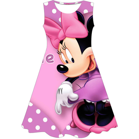 Christmas Dress Girls Clothes Minnie Mouse Birthday Party Kids Dresses for Girls Halloween Carnival Easter Princess Costume 0-8Y