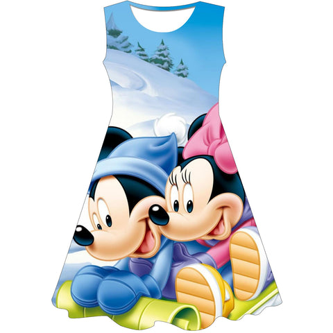 Christmas Dress Girls Clothes Minnie Mouse Birthday Party Kids Dresses for Girls Halloween Carnival Easter Princess Costume 0-8Y