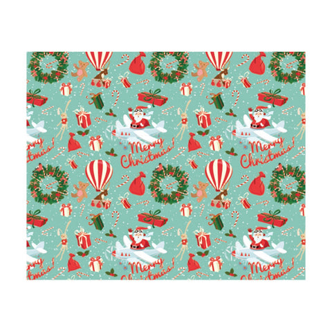 Christmas Gift Wrapping Paper Santa Claus Snowflake Pattern Gift Wrap Artware Kraft Paper Christmas Decorative Gift Packaging