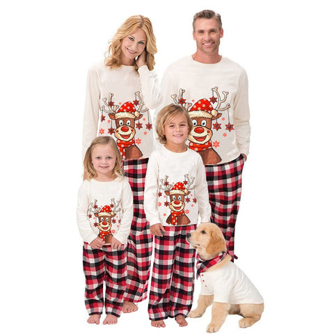 Christmas Pajamas Family Matching Set 2022 Deer Adult Kid Baby Dog Xmas Family Matching Outfits Christmas Family Pyjamas Clothes