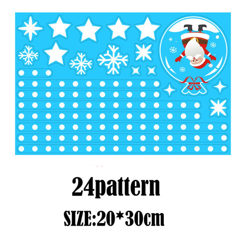 Christmas Santa Claus Window Stickers Wall Ornaments Christmas Pendant Merry Christmas For Home Decor New Year Stickers 2022