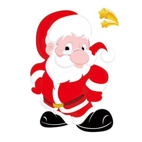 Christmas Santa Claus Window Stickers Wall Ornaments Christmas Pendant Merry Christmas For Home Decor New Year Stickers 2022