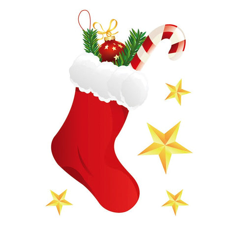 Christmas Santa Claus Window Stickers Wall Ornaments Christmas Pendant Merry Christmas For Home Decor New Year Stickers 2022