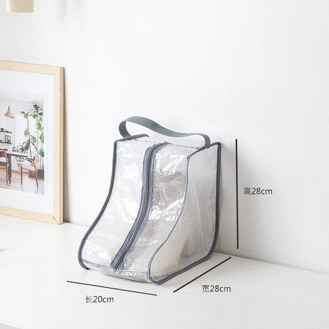 Dust-proof Rain Boots Storage Bag Portable Shoes Organizer Zipper Pouch Travel Shoes Protection Holder Bag Closet Organizer Bag