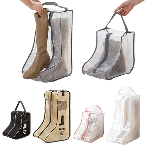 Dust-proof Rain Boots Storage Bag Portable Shoes Organizer Zipper Pouch Travel Shoes Protection Holder Bag Closet Organizer Bag
