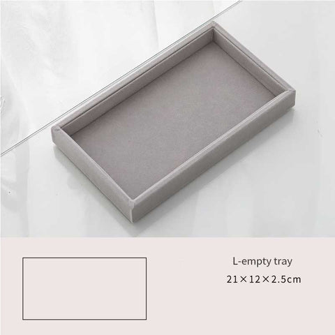 Fashion Portable Velvet Jewelry Ring Jewelry Display Organizer Box Tray Holder Earring Jewelry Storage Case Showcase