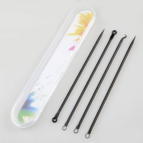 German Ultra-fine No. 5 Cell Pimples Blackhead Clip Tweezers Beauty Salon Special Scraping &amp; Closing Artifact Acne Needle Tools