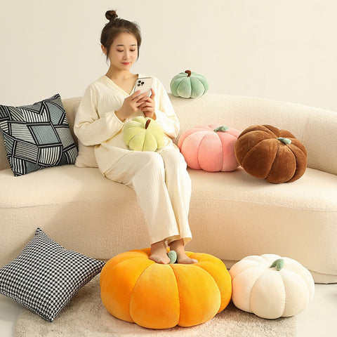 Halloween Pumpkin Plush Toy Kawaii Plushies Pillows Cute Plant Soft Stuffed Doll Holidays Props Decorative Throw for Kid