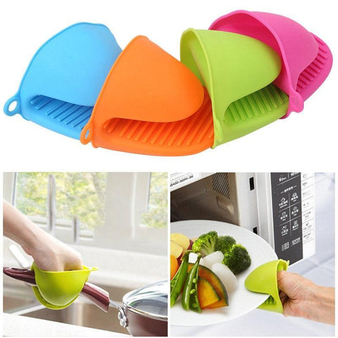 High Quality 1Pc Kitchen Baking Silica Gel Heat Insulation Clip Anti Scalding Non Slip Gloves Household Bowl Oven Microwave Oven