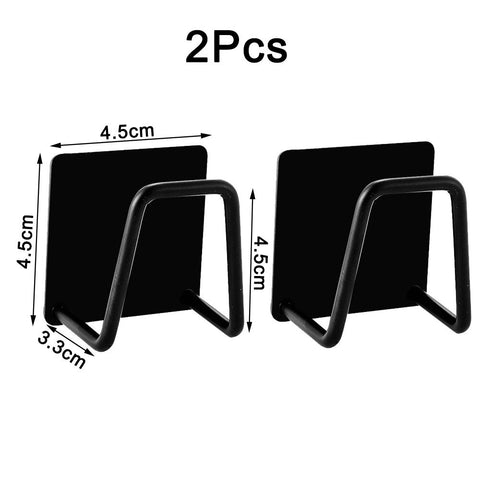 Kitchen Sponges Holder Self Adhesive Sink Sponges Drain Drying Rack 304 Stainless Steel Storage Holder Kitchen Sink Accessories