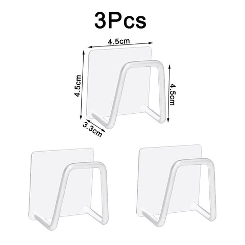 Kitchen Sponges Holder Self Adhesive Sink Sponges Drain Drying Rack 304 Stainless Steel Storage Holder Kitchen Sink Accessories